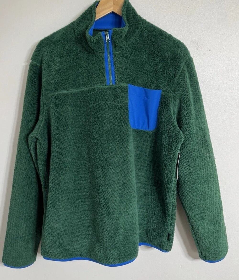 Crayola x Kohl's Jacket Medium Adult Sherpa Fleece 1/4 Zip Pullover Sweater NEW